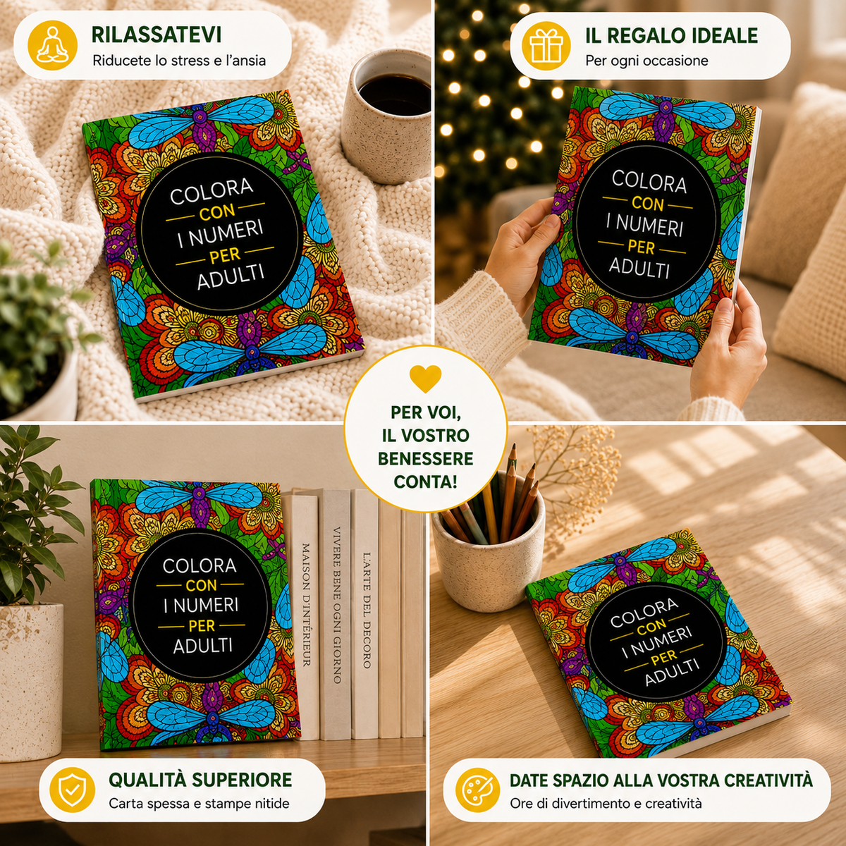 Libro da colorare con i numeri