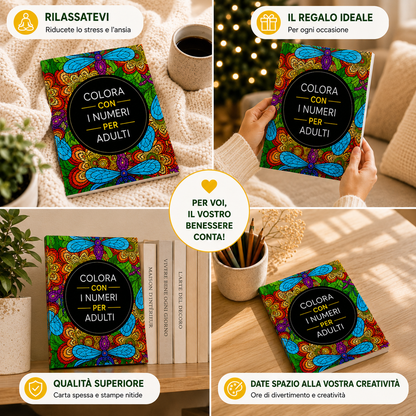 Libro da colorare con i numeri