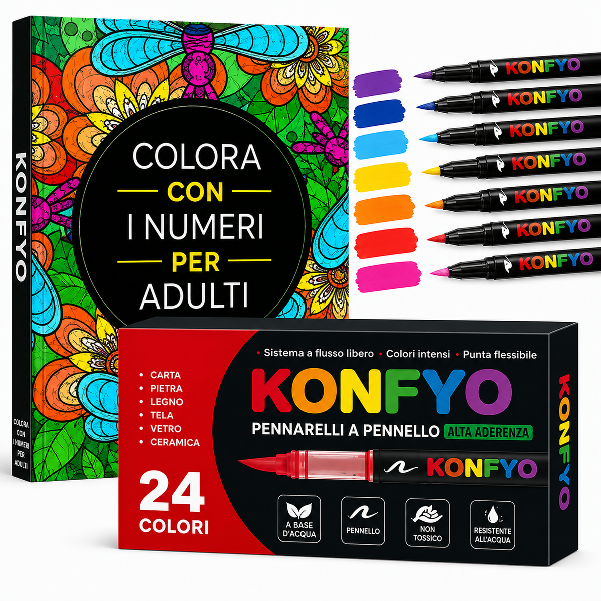 Libro da colorare con i numeri