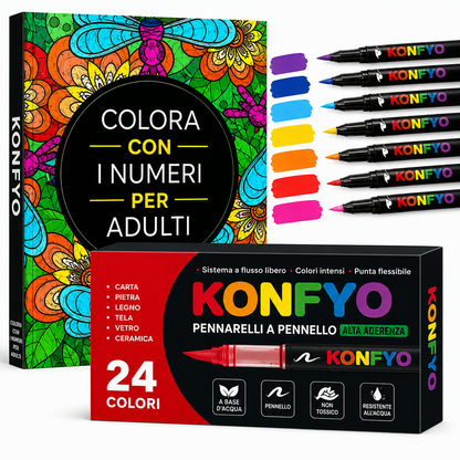 Libro da colorare con i numeri